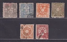 Japan 1873-1884 Documentary Tax Revenue Selection 6 Different Stamps