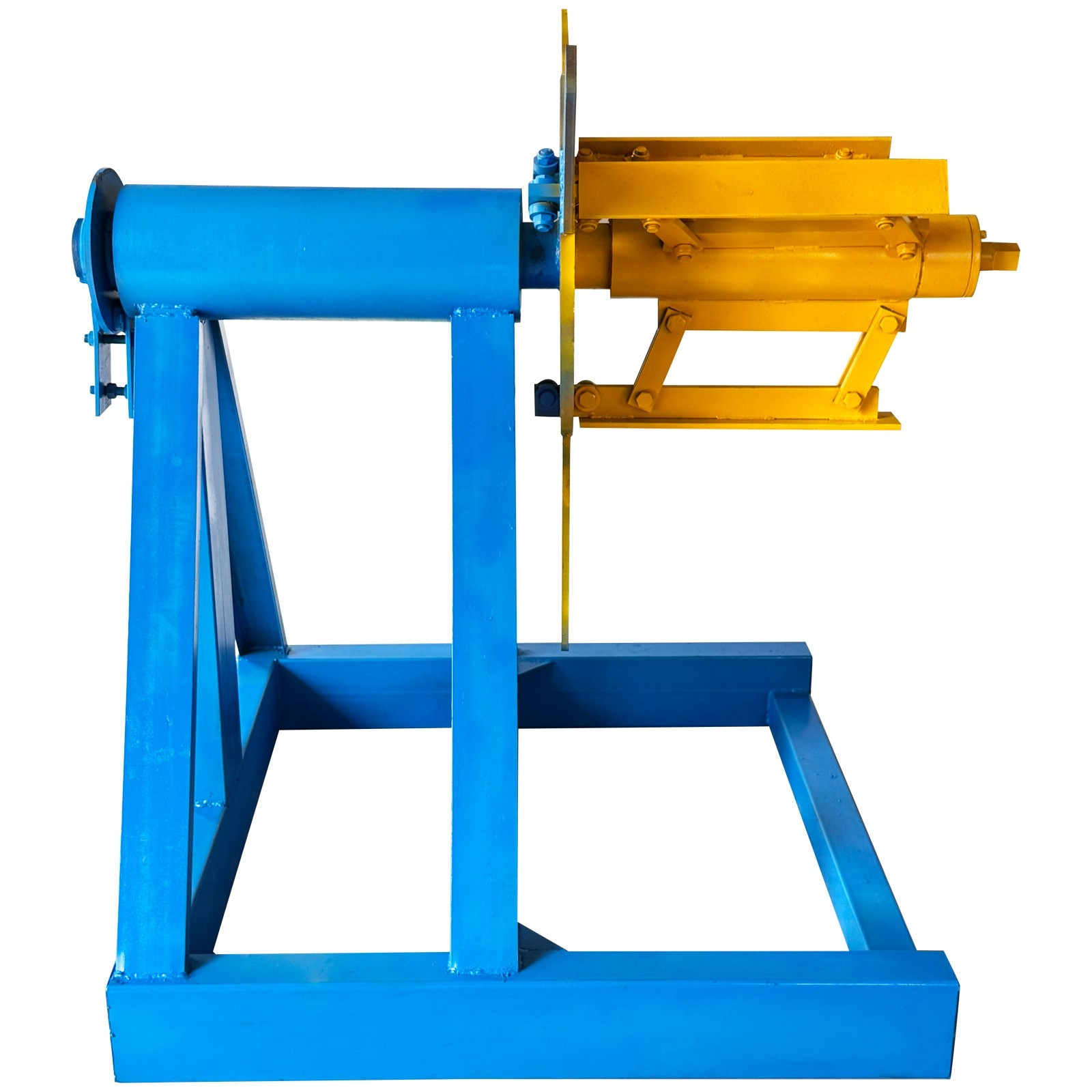 5T 0.5m Cast iron Material Feeding Rack Metal Coil Uncoiler & Recoiler Machine