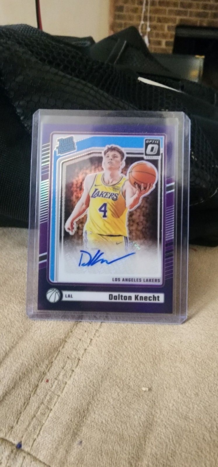 2024-25 Donruss Optic Rated Rookie #307 Dalton Knecht RC Autograph LA Lakers SP