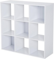 9 Cube Storage Unit Wooden Shelves Cubic Bookcase Display Shelving Home Office