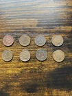 Lot of 8 Indian Head Pennies  1800's, 1900's