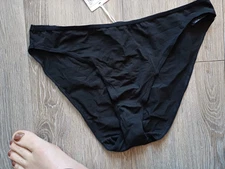 Ladies  black high leg briefs knickers 14 *George