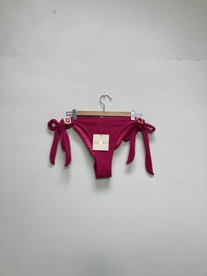 Moda Minx Bikinihose Größe XL rosa Edelstein Taille zum Binden Sommer Urlaub neu mit Etikett
