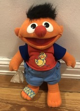 Fisher Price Ernie ist Krank, spricht, Mattel 2005, Stofftier Sesamstraße