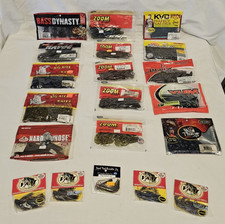 20 PACK VARIETY Plastic Baits Bass Dynasty Big Baits Power Baits Plus 5 Jigs NOS