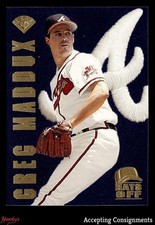 1996 Leaf Hats Off #8 Greg Maddux 2877/5000 Braves