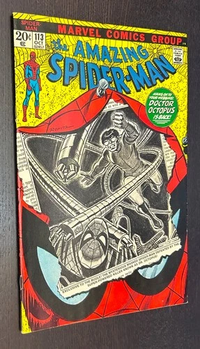 AMAZING SPIDER MAN #113 (Marvel Comics 1972) -- 1st Appearance HAMMERHEAD -- VF-