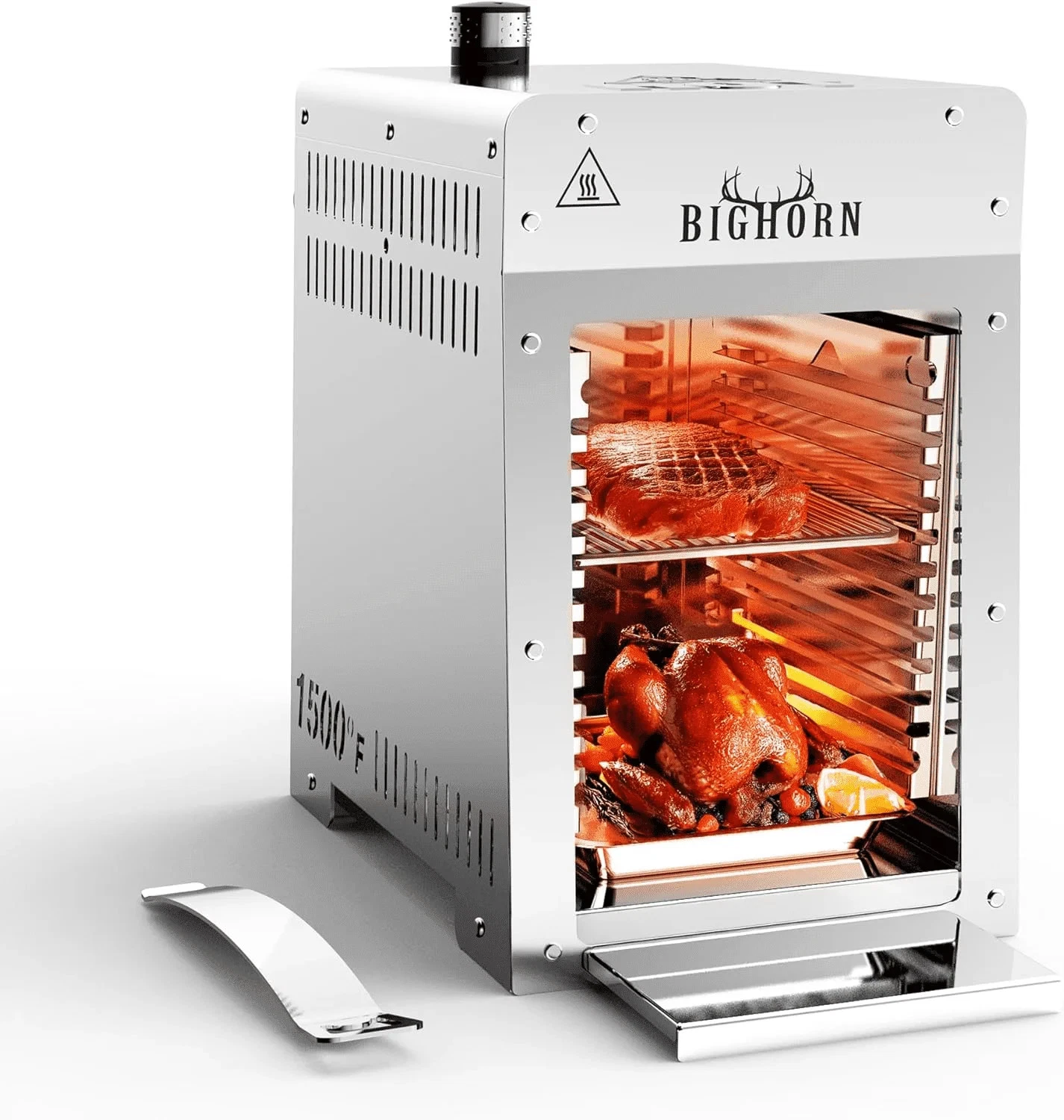 BIG HORN OUTDOORS Portable Infrared Steak Grill Propane Gas Grill Stainless Stee
