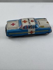 Vintage Japan Tin Litho Small Ambulance Car