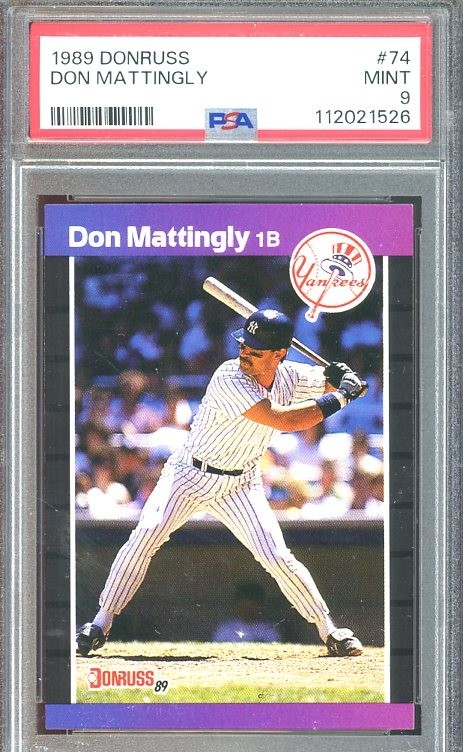 1989 Donruss #74 Don Mattingly MINT PSA 9 New York Yankees 1526