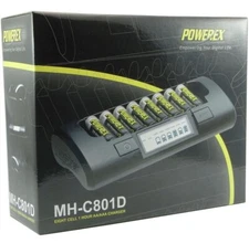 Maha PowerEx MH-C801D Battery Charger NiMH NiCd AA AAA Professional Fast Charger