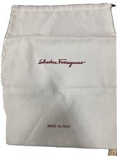 100 Auth Salvatore Ferragamo 12x15 dust bag Boots/ Purse sleeper travel duster