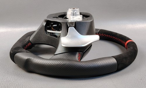 STEERING WHEEL SPORTS LEXUS IS250 IS350 ISF MULTIMEDIA FLAT BOTTOM SUEDE LEATHER - Picture 17 of 17