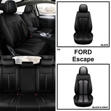 Luxury Car 25 Seat Covers For Ford Escape 2001-2024 Faux Leather Protector Pad