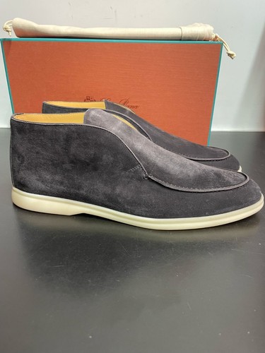 Loro Piana Open Walk In Caviar Suede - IT 45 - Brand New - Picture 4 of 10