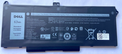 Dell Latitude 5420 5520 Precision 3560 63Wh 4Cell Laptop Battery RJ40G M033W - Afbeelding 1 van 1