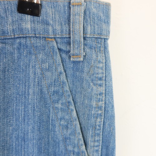 Vintage 70s Levi's Bell Bottoms Denim Jeans 666 Size 33 - Picture 4 of 10