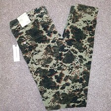 NWT Sz 26 or 2 Anthropologie Pilcro Green Camo Corduroy Jean Pants Org 110