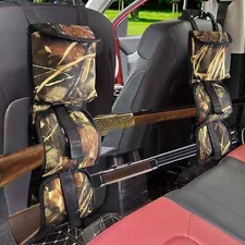 2 Pack Truck Gun Rack, Foldable Car Seat Back Gun Holder Camo Rifle