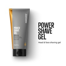 MANSCAPED Power Shave Gel, Men's Soothing Head Face Shaving Gel, 6 fl oz