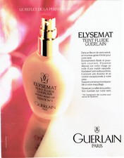 Publicité Advertising 107  1990  Guerlain maquillage  fond teint Elysemat