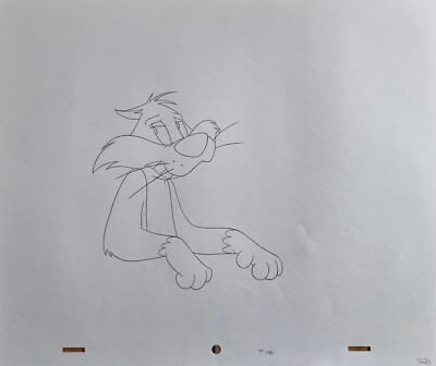 WARNER BROS Animation Kunst Produktion Zeichnung SYLVESTER die Katze #103