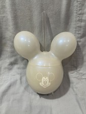 NEW Walt Disney Parks Mickey Mouse White Shiny Balloon Sipper Cup  Straw