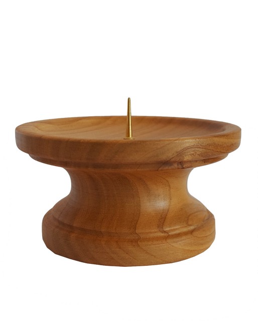 Kerzenhalter Kerzenständer helles Holz Gedrechselt Kerzenleuchter