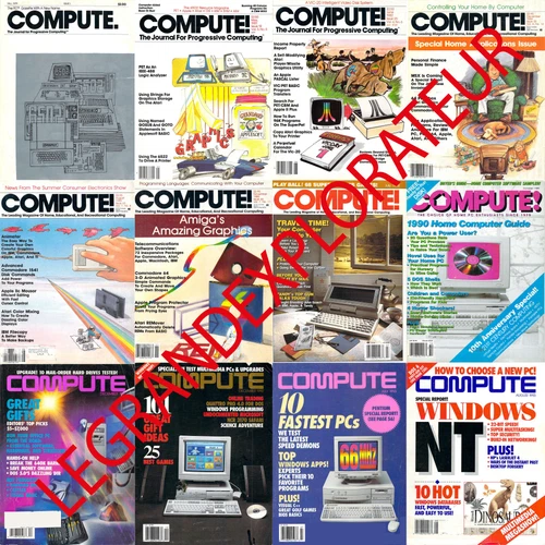 Ultimate Compute! Magazines Collection 1979-94  (170 Pdfs magazine s on 4 DVDs)