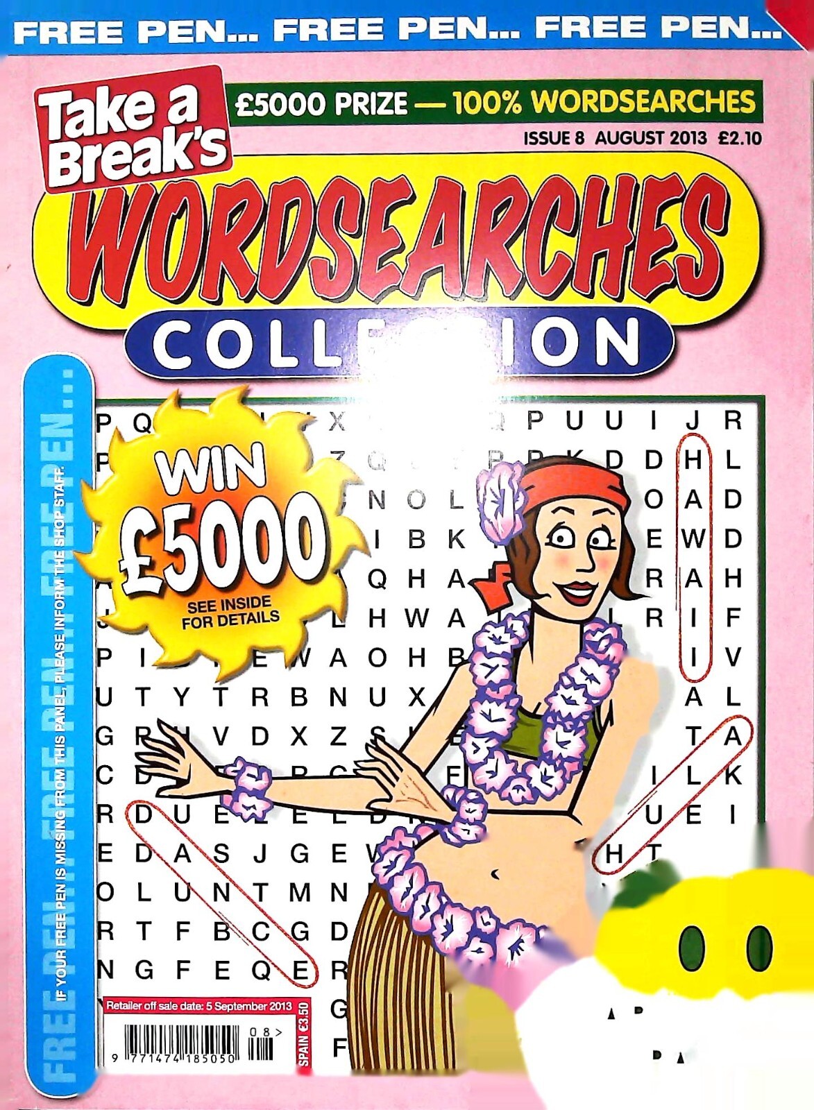 TAKE A BREAK WORDSEARCH COLLECTION PUZZLE BOOK MAGAZINE #8 AUGUST 2013