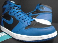 NIKE AIR JORDAN 1 RETRO HIGH OG I DARK MARINA BLUE BLACK TOE WHITE 555088-404 11