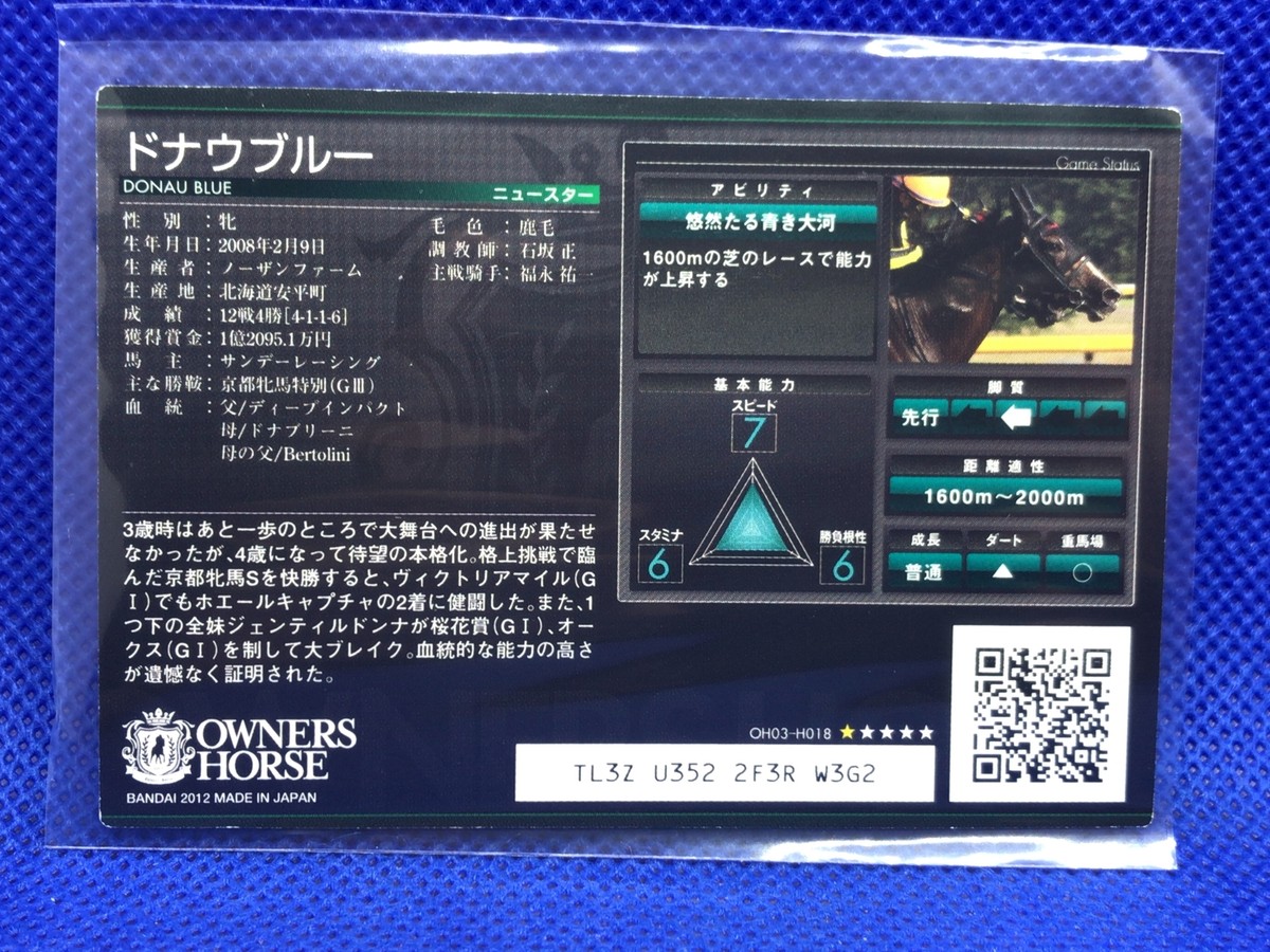 【2012年廃盤】コナミ ゲームカード 競馬 KAWAKAMI PRINCESS Horse Racing card OWNERS HOUSE Japanese