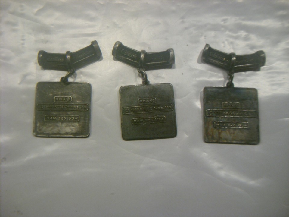 KISS band jewelry ICONS .925 SilverICONS Necklaces .925 Silver Gene/Paul/Peter eBay