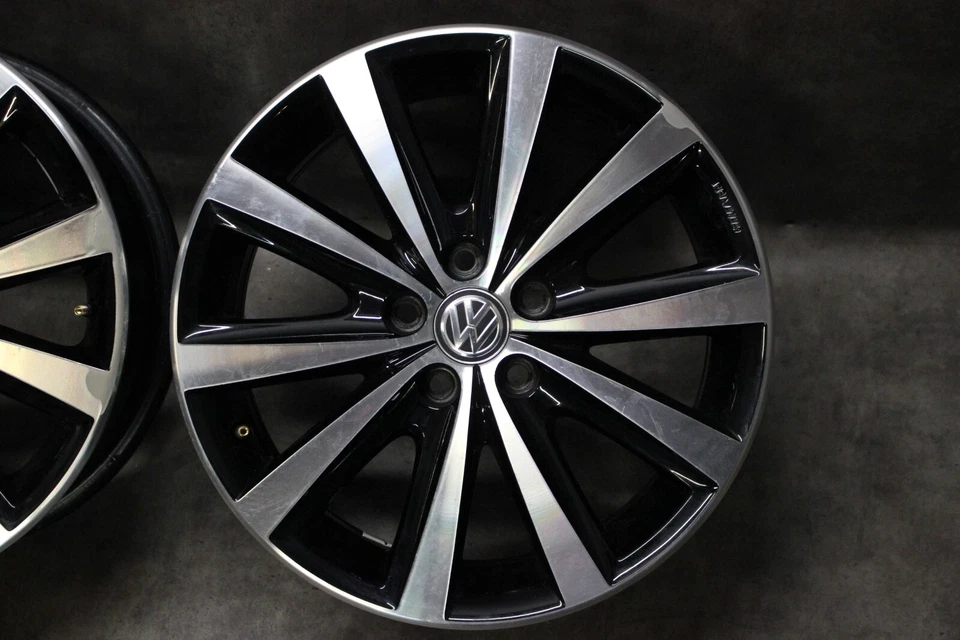 Original VW Polo 6R Portago Jantes en Alliage 7J X 16 Pouces Et 46 6R0601025N - Photo 4/4