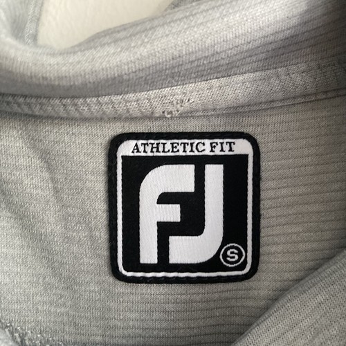 FootJoy Maglione Uomo Grigio Chiaro 1/3 Zip Collo Alto Manica Lunga Tg S Tasca Golf - Foto 5 di 15