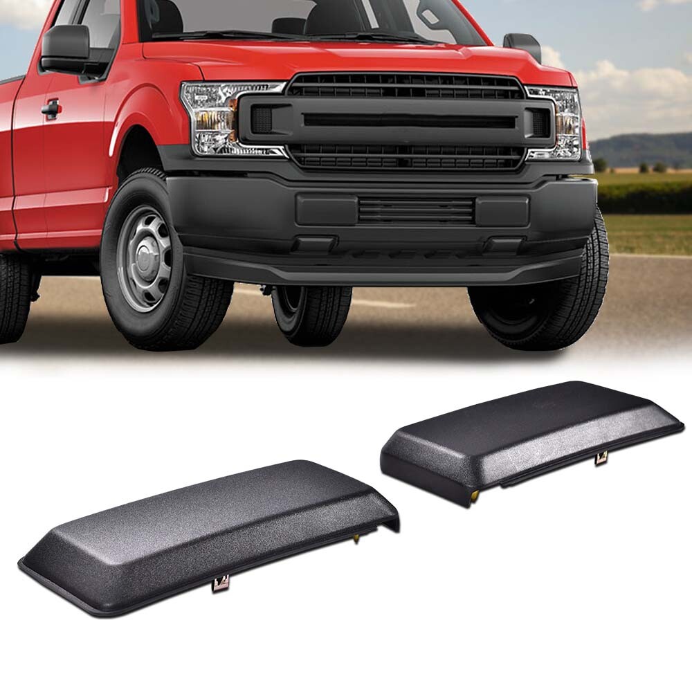 Front Bumper Guards Inserts Pads End Caps Cover Trim Fit For Ford F150 2018-2020