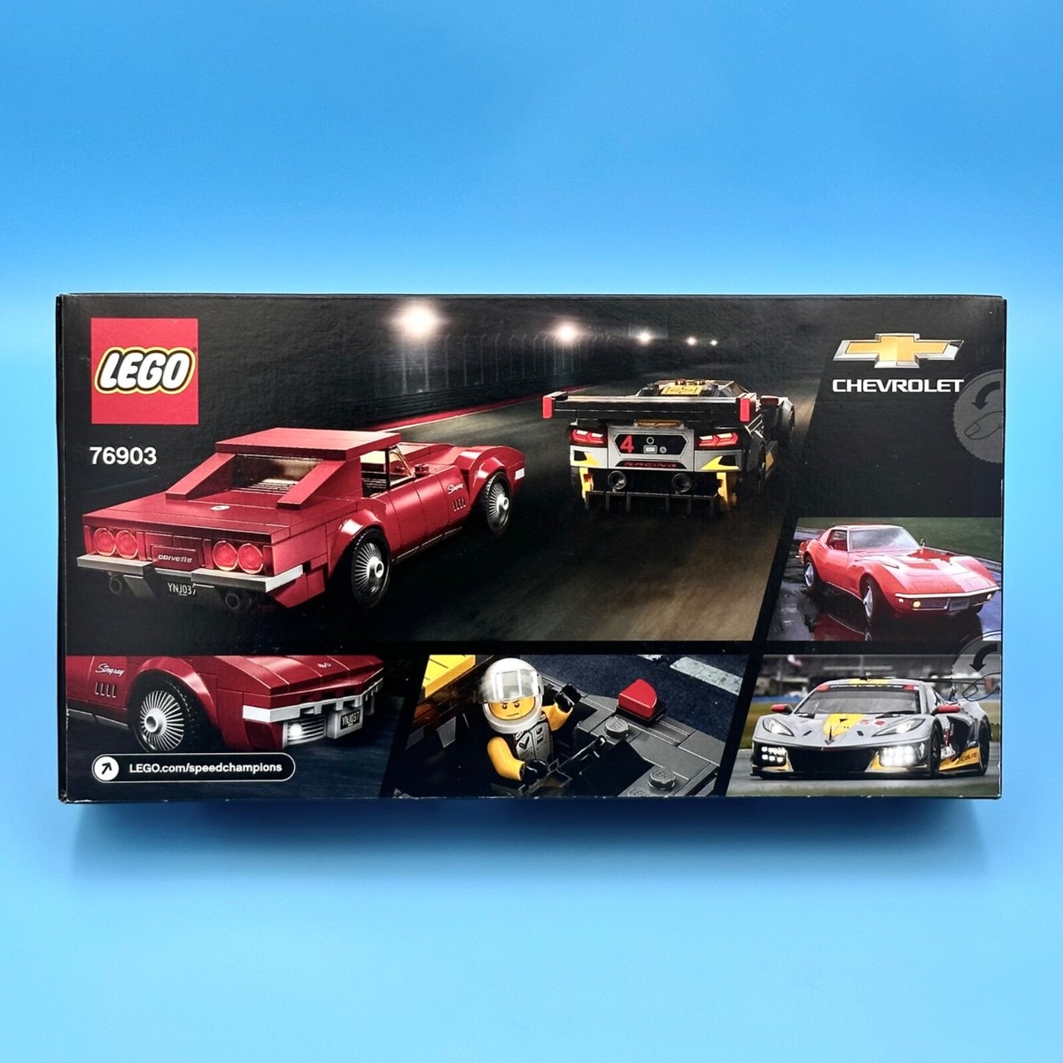 LEGO Speed Champions Chevrolet Corvette C8.R Race Car and 1969