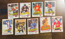 LOT OF 9 1981-82 O-Pee-Chee OPC ROOKIE Card Lot - Stastny Kasper Kerr Lemelin NM