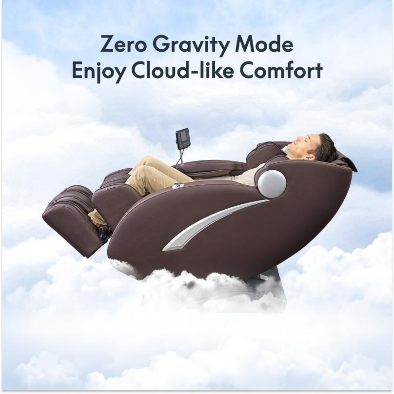 Full Body Massage Chair, Zero Gravity SL-Track Shiatsu, Foot Rollers, Black