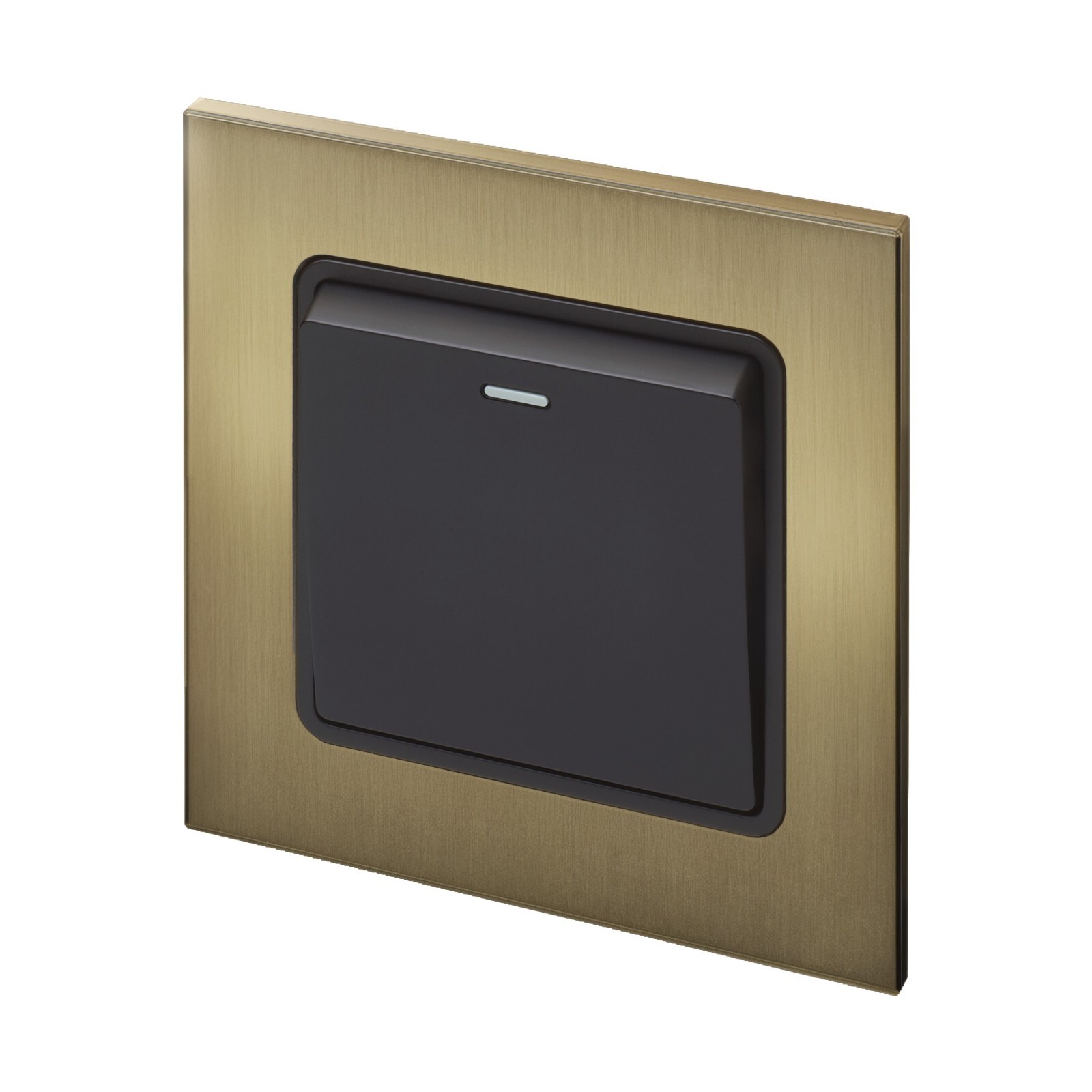 Retrotouch Aura BM11BB-R12B 1 Gang Rocker Light Switch  - Brushed Brass