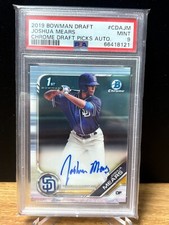 2019 Bowman Draft - Chrome Draft Pick Autographs #CDA-JM Joshua Mears (AU, RC)