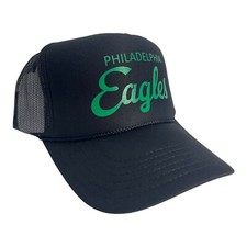NEW PHILADELPHIA EAGLES SPORTS BLACK GREEN HA...