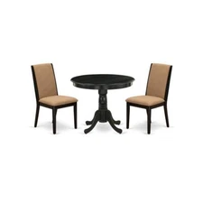 Dining Room Set Wirebrushed Black, ANLA3-ABK-47