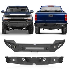 Steel Silverado 1500 Front Bumper Rear Bumper Fit 2016 2017 2018 Chevy Pickup