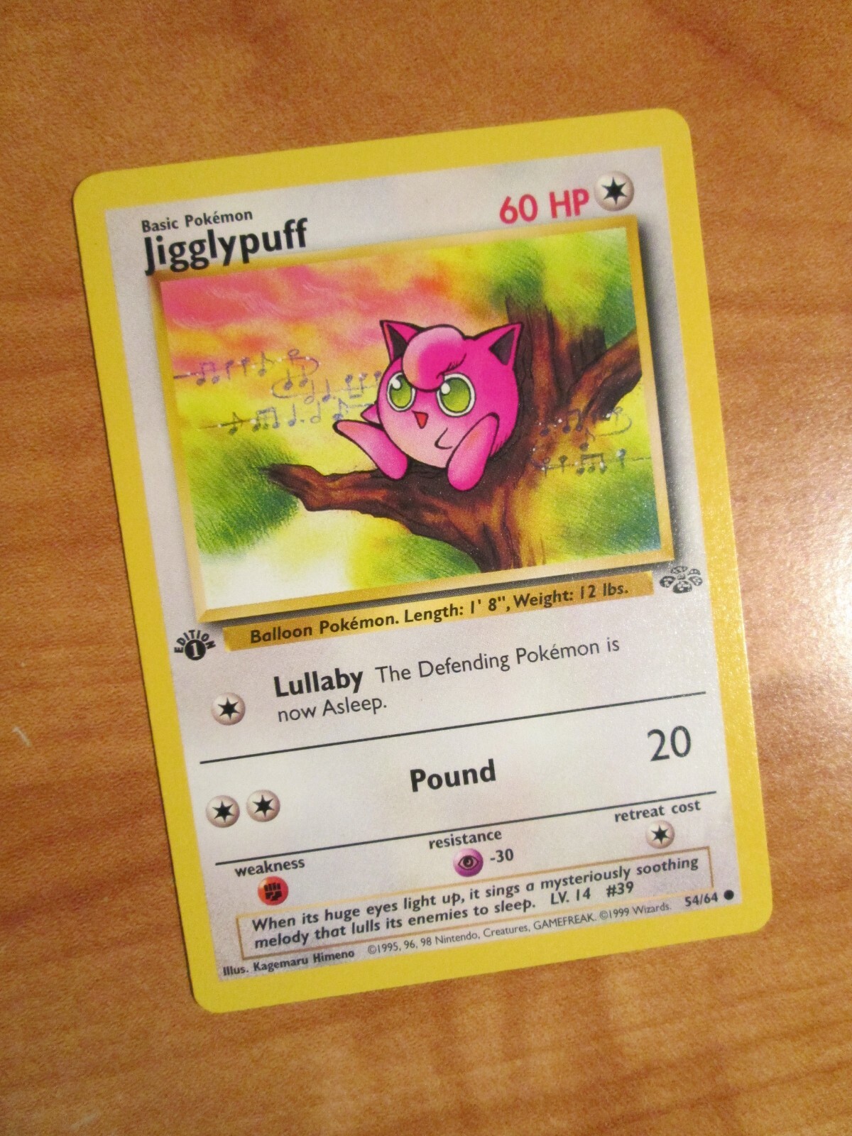 NM (1st edition) Pokemon JIGGLYPUFF Card JUNGLE Set 54/64 First Ed Common |  eBay