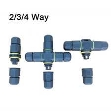 2-4 Way Junction Electrical Wire Cable Connector IP68 Waterproof Outdoor Socket