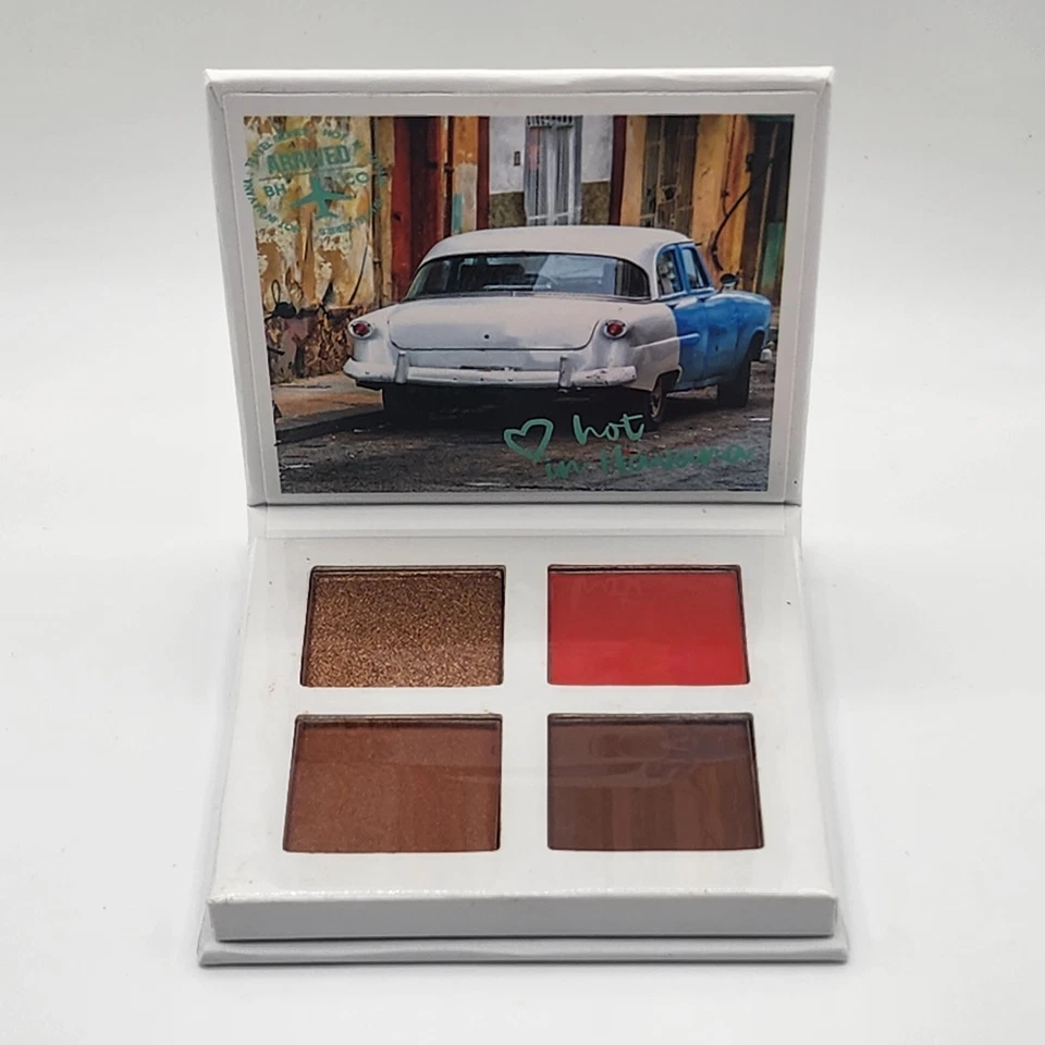 bh Cosmetics Blush Bronzer Face Quad Hot In Havana Travel Glow Contour NEW - Image 4 of 4