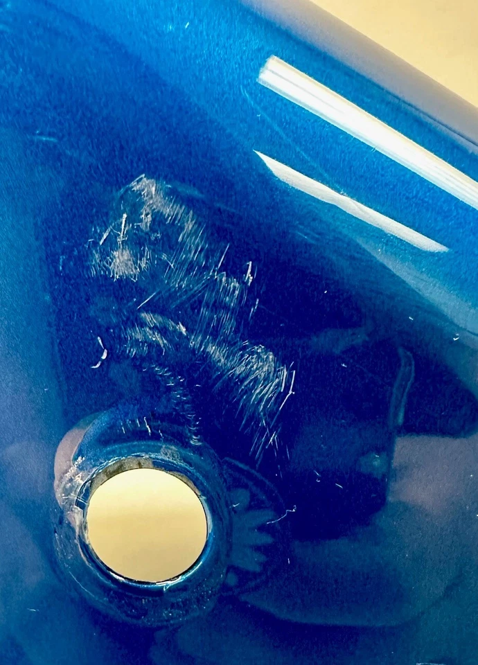 Harley-Davidson 59914-06 Rear Fender 2006 Softail Springer Rich Sunglo Blue - Imagem 2 de 4