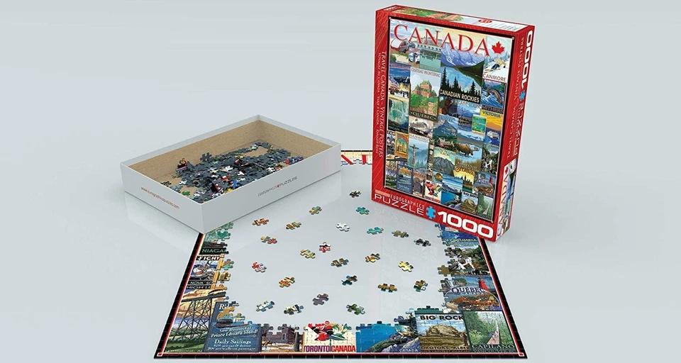 Canada Travel Posters 1000 piece jigsaw puzzle by Eurographics 680mm x 480mm - Image 2 of 2