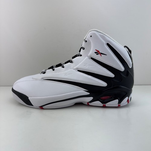 Herren Reebok The Blast Basketballschuhe Turnschuhe Größe 12 schwarz weiß rot GZ9519 - Bild 3 von 23